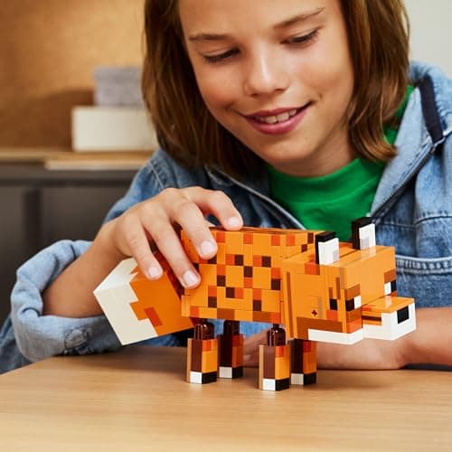 LEGO Minecraft Der Fuchs - 3D-Puzzle Tierfigur mit Zubehör - Gaming Deko für Schlafzimmer oder Gaming Raum – Bild 2