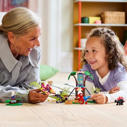 LEGO Marvel Showdown am Baumhaus: Spidey-Rex vs. Gobby-Raptor, BAU- und Spielset mit Dinos, Geschenk mit Spielzeugdinos für Jungen und Mädchen ab 4 Jahren, Spidey und Seine Super-Freunde – Bild 2