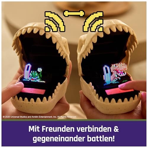 Bitzee Jurassic World – Interaktives Dino-Spielzeug im T-Rex-Design, mit 25 virtuellen Dinosauriern, Battle Modus und Spielen – Bild 6