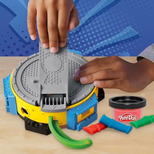 Play-Doh Marvel Hulk Quetsch- & Schmetterspaß, Action-Figur und 3 x 28 g Dosen und 1 x 56 g Dosen, Knetpresse und Formen – Bild 6