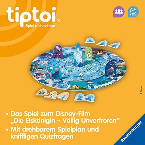 Ravensburger tiptoi Spiel 00116 - Disney Die Eiskönigin - Völlig Unverfroren: Das verdrehte Wettlaufspiel - EIN magisches Quiz-Spiel ab 4 Jahren – Bild 6