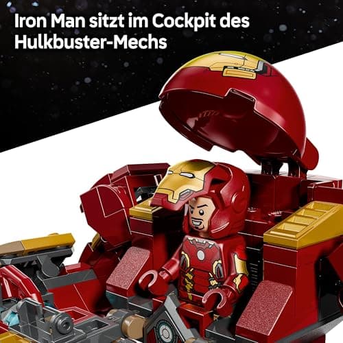 LEGO | Marvel Duell der Giganten: Hulkbuster vs. Hulk - Superhelden Spielzeug mit Actionfigur und 2 Minifiguren, darunter Iron Man – Bild 6