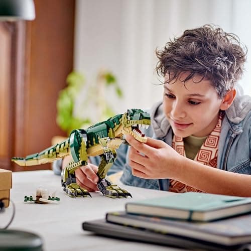LEGO Creator T.Rex, 3-in-1-Dino zum Umbauen in einen Triceratops oder Pterodaktylus, bewegliches Dinosaurier Modell für Kinder – Bild 2
