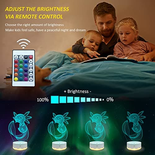 Lightzz Axolotl Nachtlicht, 3D -Illusionslampe mit Fernbedienung + Touch 16 Farbblitzwechsel + Timer Schreibtischlampen Kinder Zimmer Dekor Beste Festivalgeburtstagsgeschenke – Bild 4