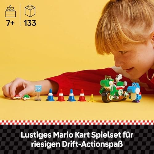 LEGO Super Mario: Mario Kart – Yoshi-Bike, Nintendo Abenteuer-Set zum Sammeln, Geschenk für Kinder, Jungen, Mädchen und Gamer ab 7 Jahren, Sammlerstück mit Yoshi Figur – Bild 4