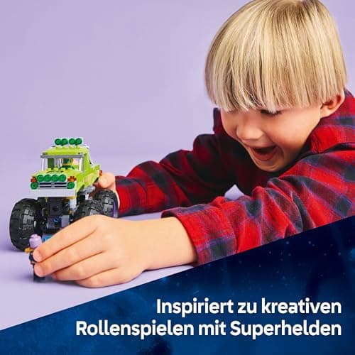 LEGO ǀ Marvel Hulk-Truck vs. Thanos - Kreatives Superhelden Spielzeug - Avengers Fahrzeug und Minifiguren - Monstertruck für Spielspaß – Bild 6