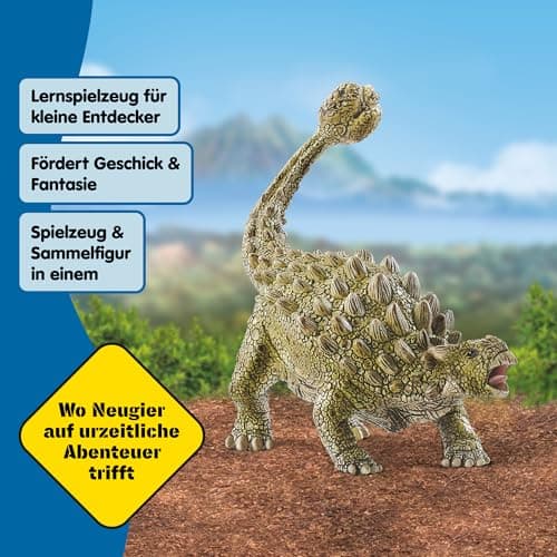 SCHLEICH Dinosaurs | Ankylosaurus 15023 | detailgetreuer Dino | Dinosaurier Spielzeug zum Sammeln | tolles Geschenk für Mädchen und Jungen | Dino Spielzeug ab 3 Jahre | 14 x 7 x 11 cm – Bild 5