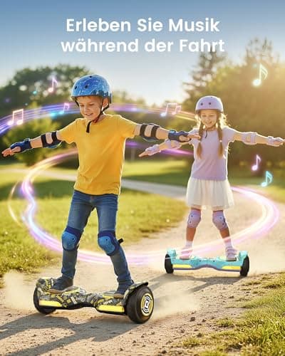 Gyroor G13 Hoverboard für Kinder , All-Terrain Offroad Hoverboard,Musikplayer, LED-Lichter – Bild 6