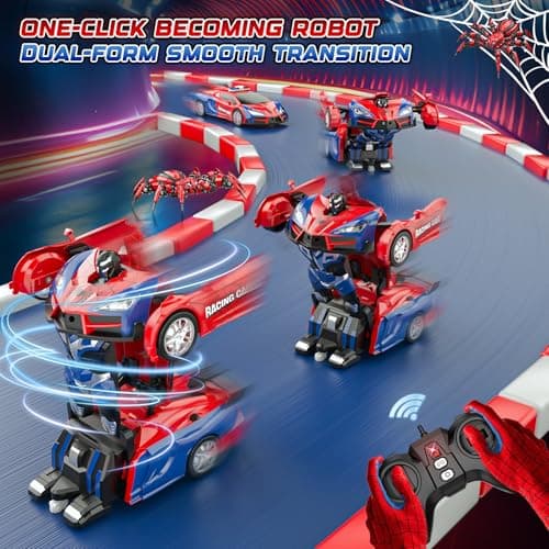 Spider Transform Ferngesteuertes Auto - 1:18 Roboter RC Auto mit One-Key Transformation & 360° Drehung – Bild 4