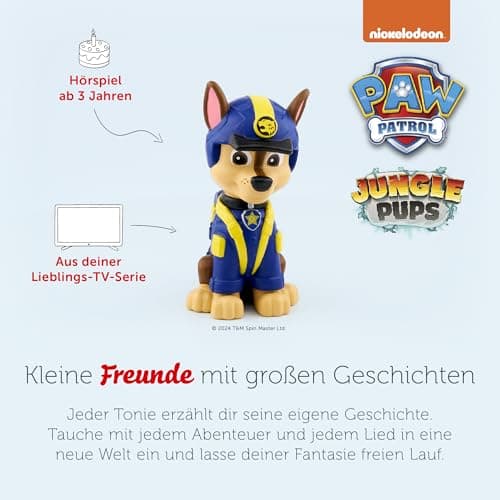 tonies Hörfiguren für Toniebox, PAW Patrol – Jungle Pups: Chase, Hörspiel mit 3 Geschichten für Kinder ab 3 Jahren, Spielzeit ca. 45 Minuten – Bild 4