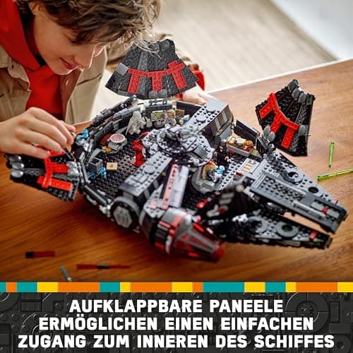 LEGO Star Wars 75389 Der Dunkle Falke – Spielzeug zum Ausstellen mit federbetriebenen Shootern, Kanonen und 6 Minifiguren, darunter C-3PO – Bild 4