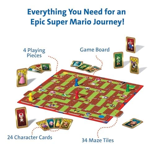Ravensburger Familienspiel 26063 - das Verrückte Labyrinth Super Mario - mit den Figuren aus Super Mario – Bild 5