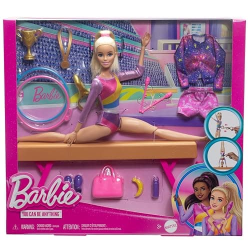 Barbie Turnspaß -Spielset mit Schwebebalken und über 10 thematisch passenden Teilen für siegreiche Geschichten – Bild 6
