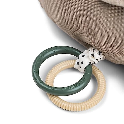 Done by Deer Tummy Time Kissen - Baby Bauchlage Kissen und Sensorik Spielzeug ab 3 Monate - mit Spiegel, Knistergeräuschen und Taktilen Texturen sowie Beißring für Zahnungshilfe – Bild 6