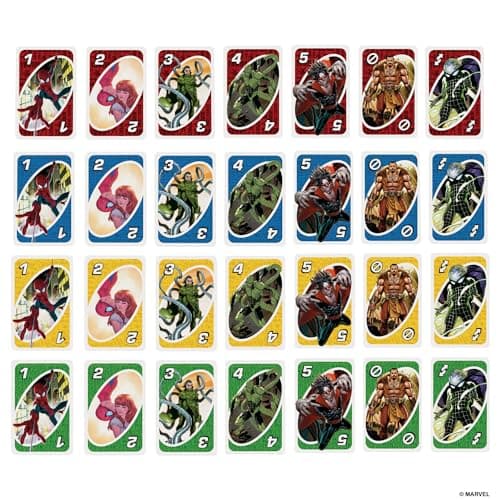 Mattel Games UNO The Amazing Spider-Man, Kartenspiel für Kinder, Erwachsene und Familien mit Karten und Sonderregel, inspiriert von der Marvel Comicreihe – Bild 4