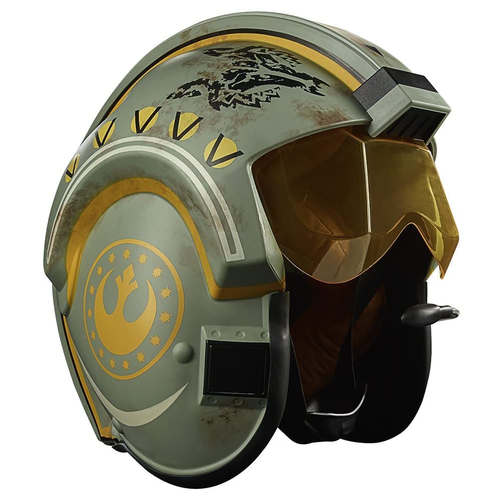 Hasbro Star Wars The Black Series Trapper Wolf Elektronischer Helm zu Star Wars: The Mandalorian für Rollenspiele, Lichter, Sounds, Multi, F5549 – Bild 1