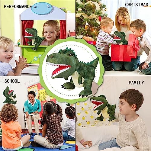Dinosaurier Handpuppen Dinosaurier Spielzeug – Bild 6