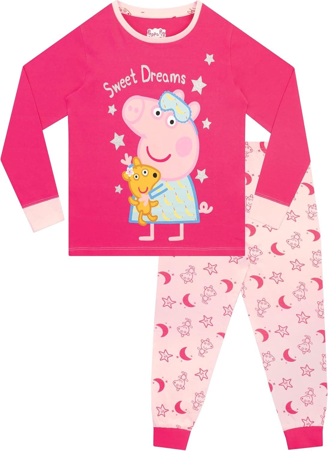 Peppa Wutz Schlafanzug | 100% Baumwolle Schlafanzüge Für Mädchen – Bild 1