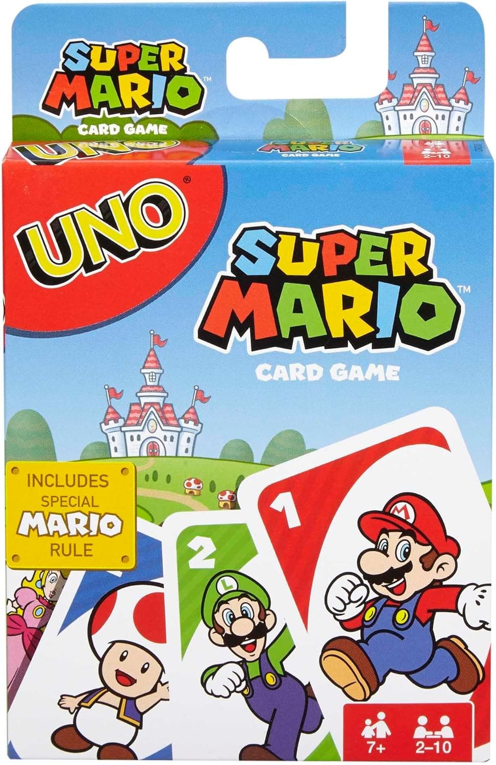 Mattel Games DRD00 - UNO Super Mario Kartenspiel, geeignet für 2-10 Spieler, Kartenspiele und Kinderspiele ab 7 Jahren – Bild 1