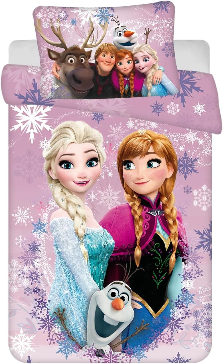 Disney Frozen Baby Bettwäsche Eiskönigin Anna ELSA Kopfkissen Bettdecke 100 x135 cm – Bild 1