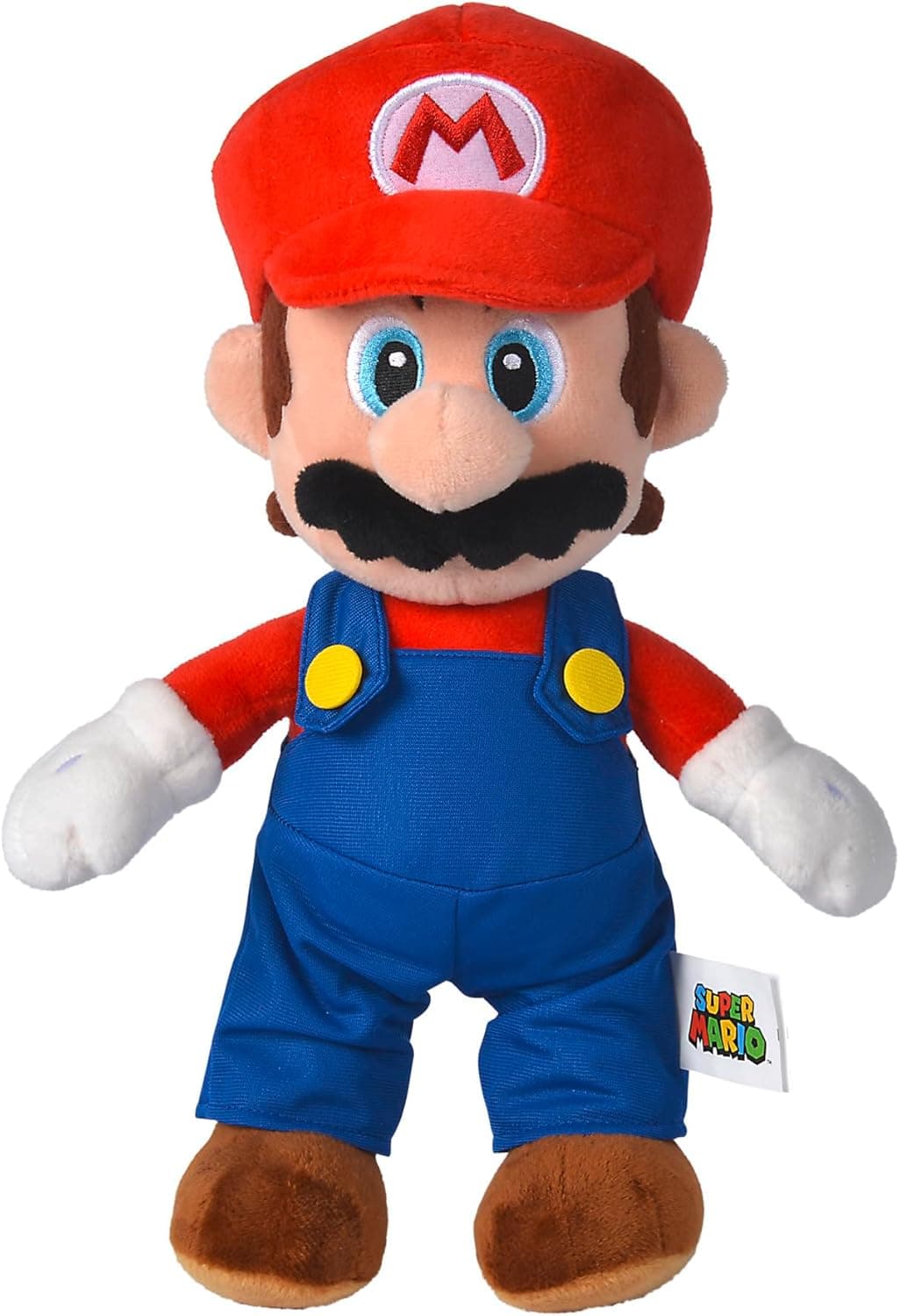 Simba 109231010 - Super Mario Plüschfigur, 30cm, kuschelweich, Nintendo, Charakter aus weltberühmten Computerspiel, ab den ersten Lebensmonaten geeignet – Bild 1