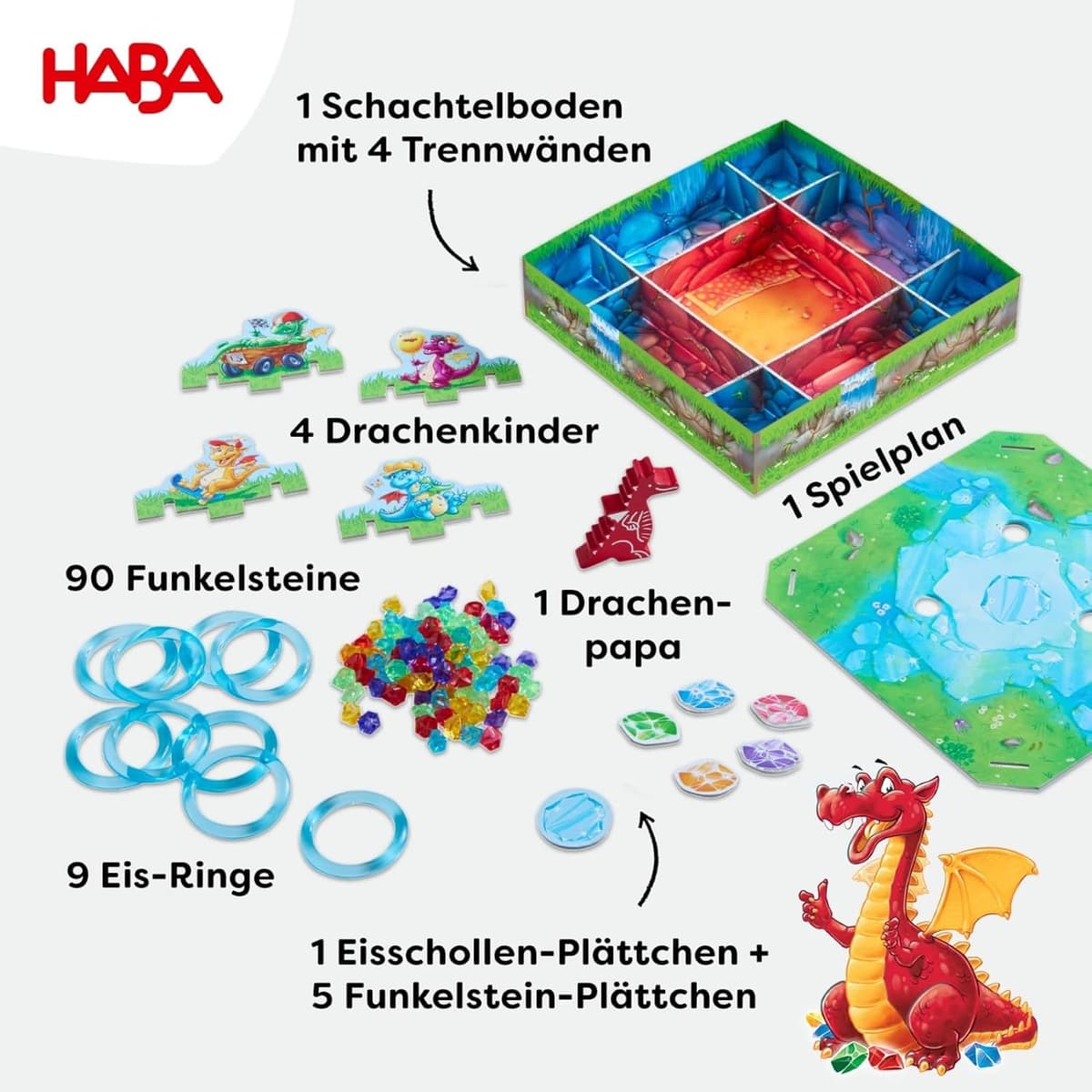 HABA Funkelschatz – Kinderspiel des Jahres 2018, 3D Fantasy Brettspiel – Bild 4