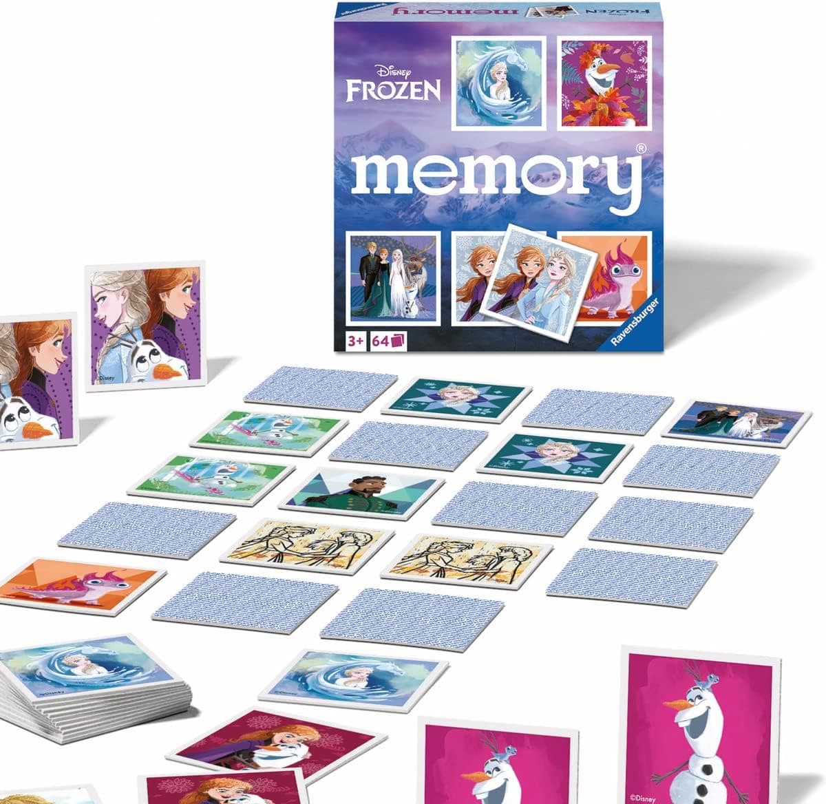 Ravensburger - Disney Frozen Memory®, der Spieleklassiker für alle Frozen Fans, Merkspiel für 2-8 Spieler ab 3 Jahren – Bild 1
