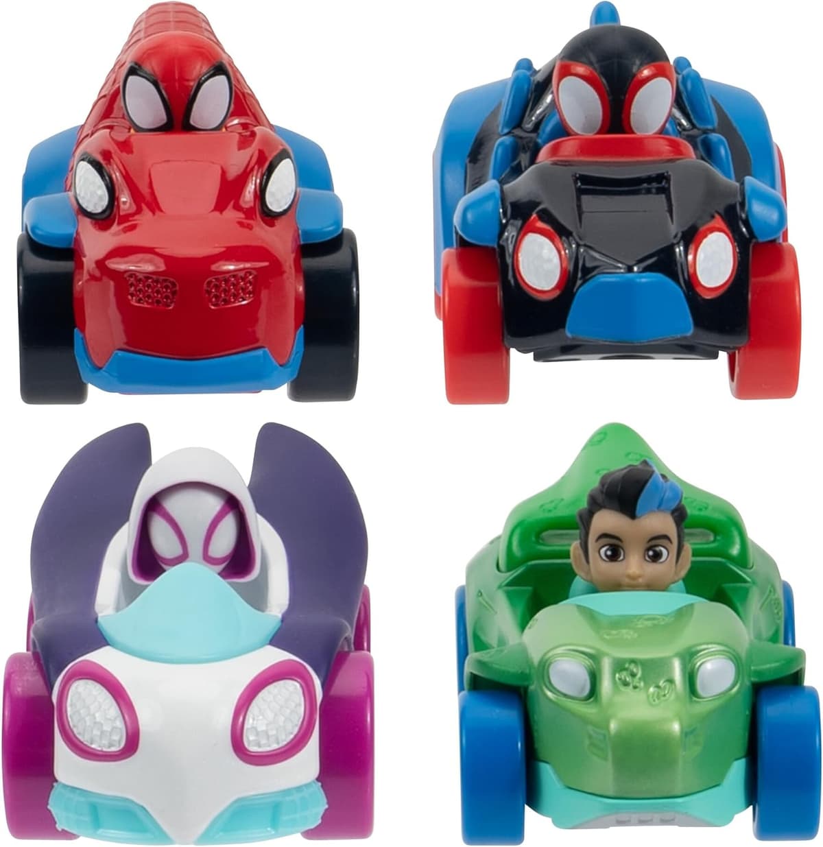 Spidey und Seine Super-Freunde - Metall FahrzeugeDino-Webs 4er-Set – Bild 1