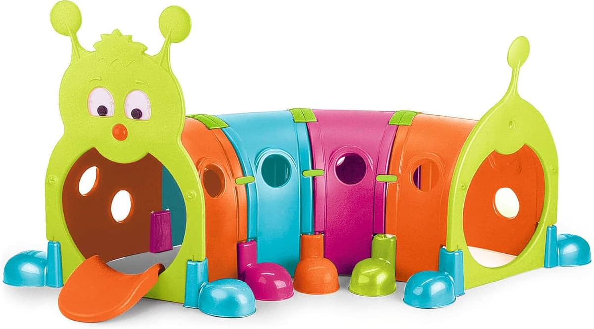 Febergus, Kinder-Sporttunnel, Indoor und Garten, mit 4 erweiterbaren bunten Modulen, Outdoor-Spielzeug – Bild 1