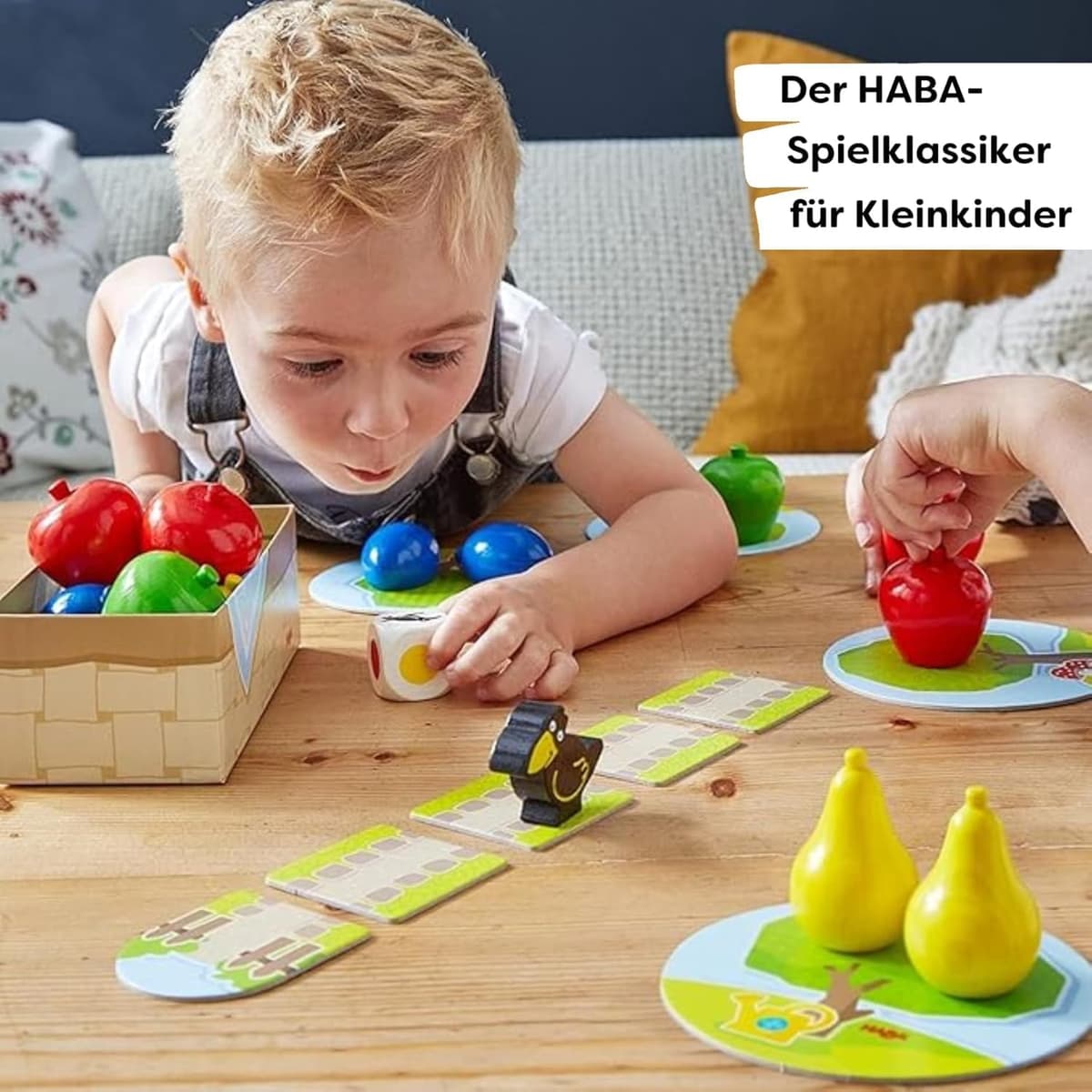 HABA Erster Obstgarten – Meine ersten Spiele: Brett- & Familienspiel rund um Farben und Formen – Bild 5