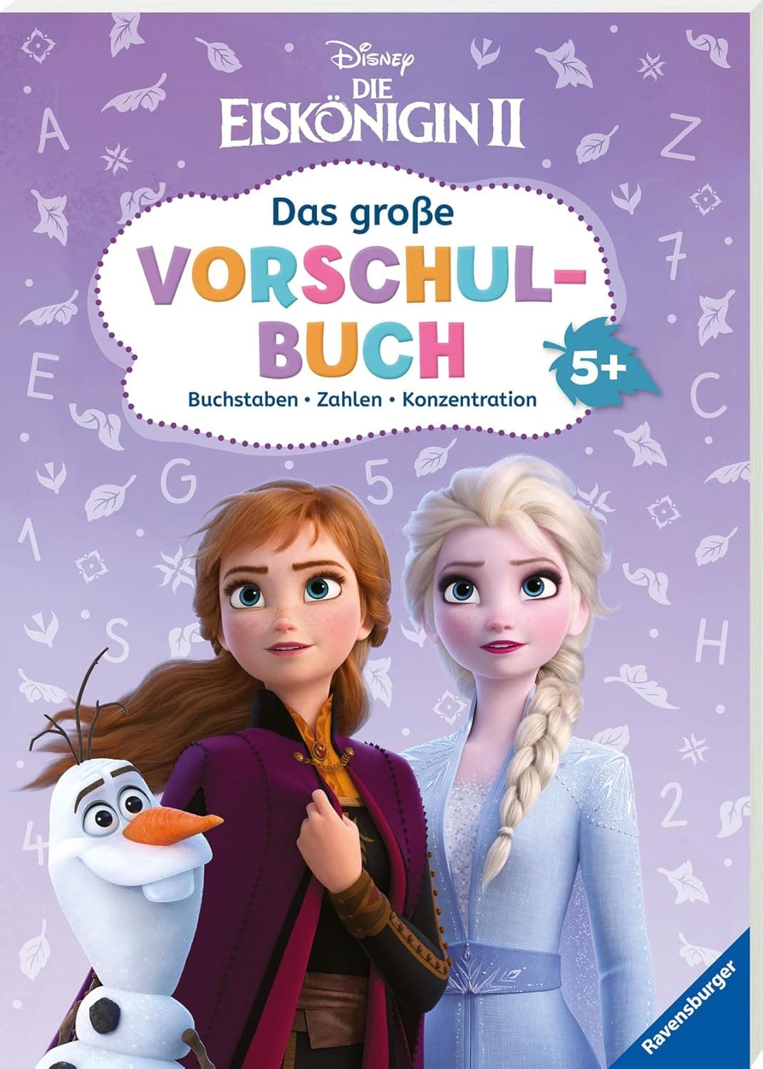 Disney Die Eiskönigin 2: Das große Vorschulbuch: Buchstaben, Zahlen, Konzentration – Bild 1