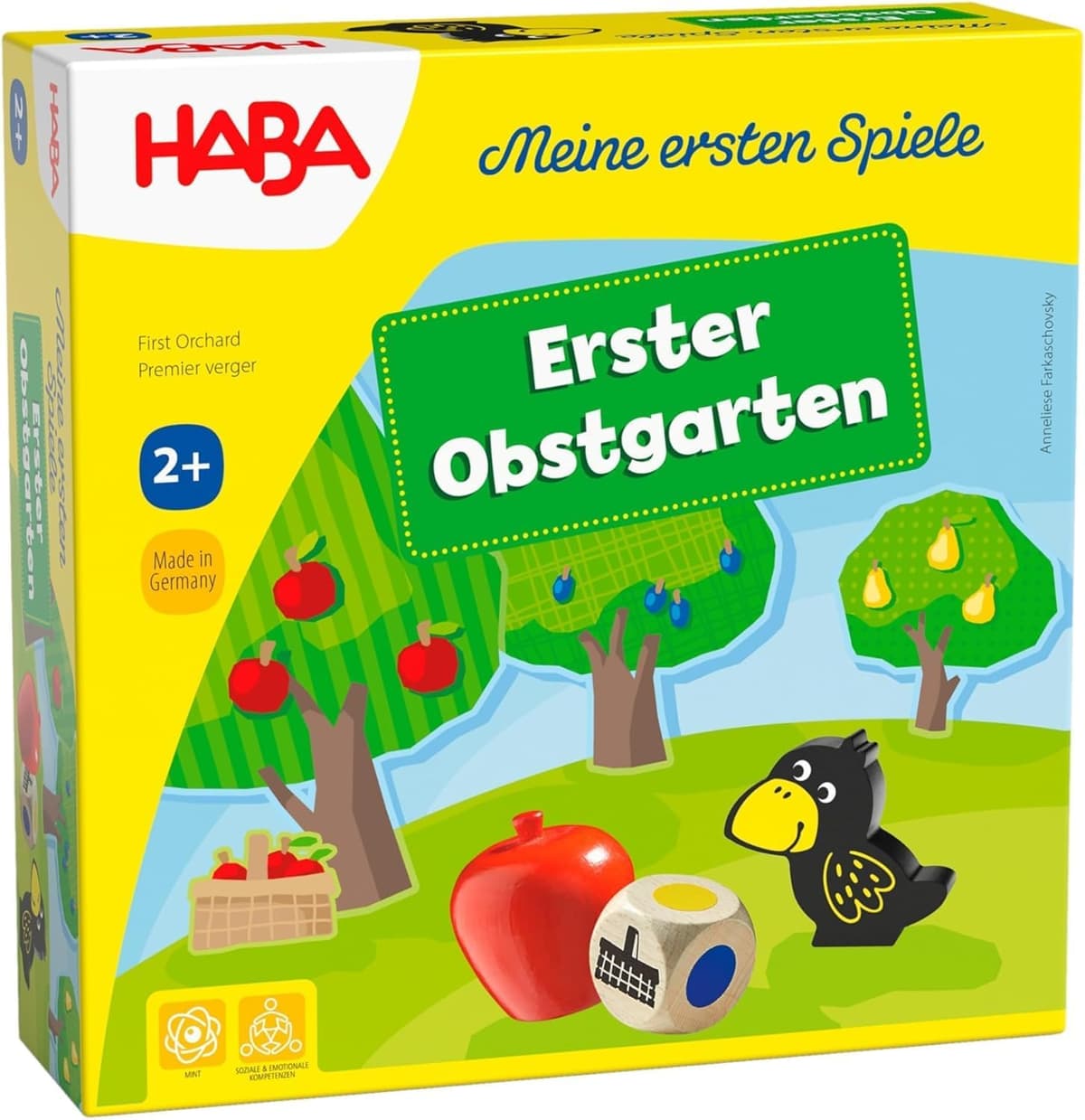 HABA Erster Obstgarten – Meine ersten Spiele: Brett- & Familienspiel rund um Farben und Formen – Bild 1