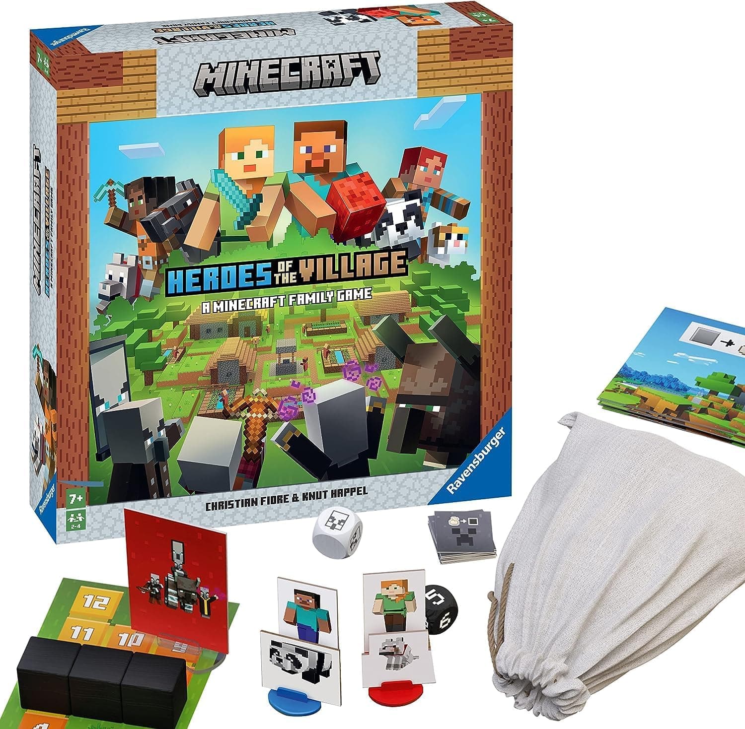 Ravensburger - Minecraft Heroes of The Village - Kooperatives Familienspiel für 2-4 Spieler ab 7 Jahren – Bild 1