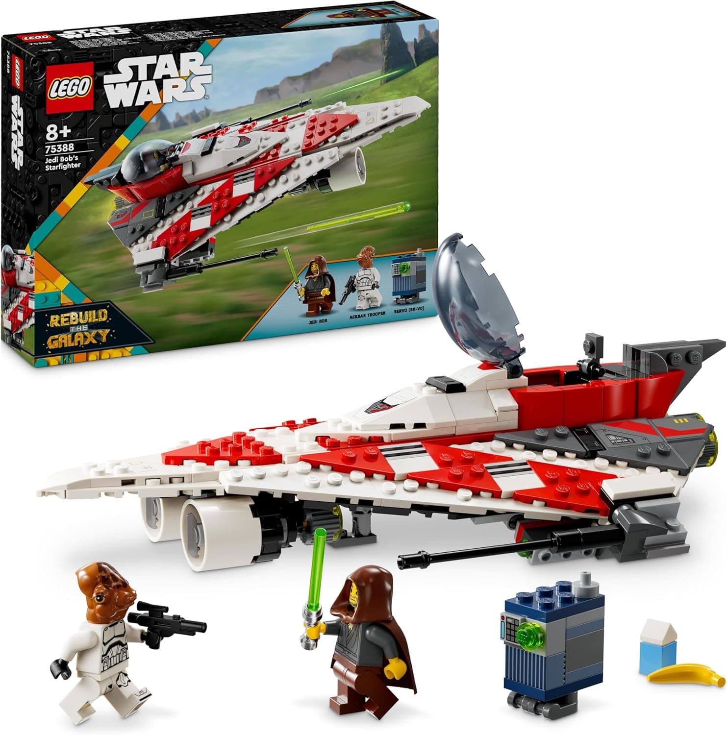 LEGO Star Wars Jedi Bobs Sternjäger, Bauspielzeug, Spielzeug-Sternenschiff Steinen, beliebter Charakter – Bild 1