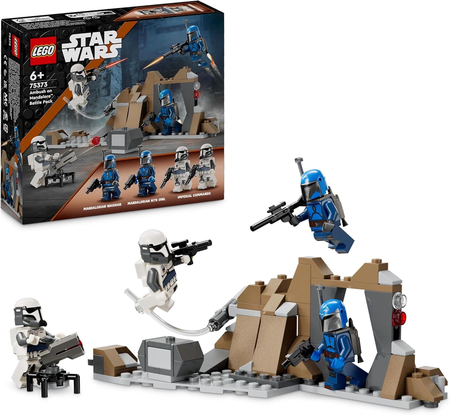 LEGO Star Wars: The Mandalorian Hinterhalt auf Mandalore Battle Pack, Abenteuer-Bauspielzeug für Kinder, Action-Spielset zum Sammeln – Bild 1