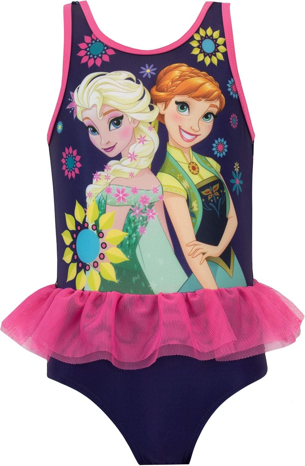 Disney Frozen Badeanzug Mädchen | Anna und ELSA Badeanzug | Einteilige Schwimmanzug Kinder Mädchen | Bademode Mädchen – Bild 1