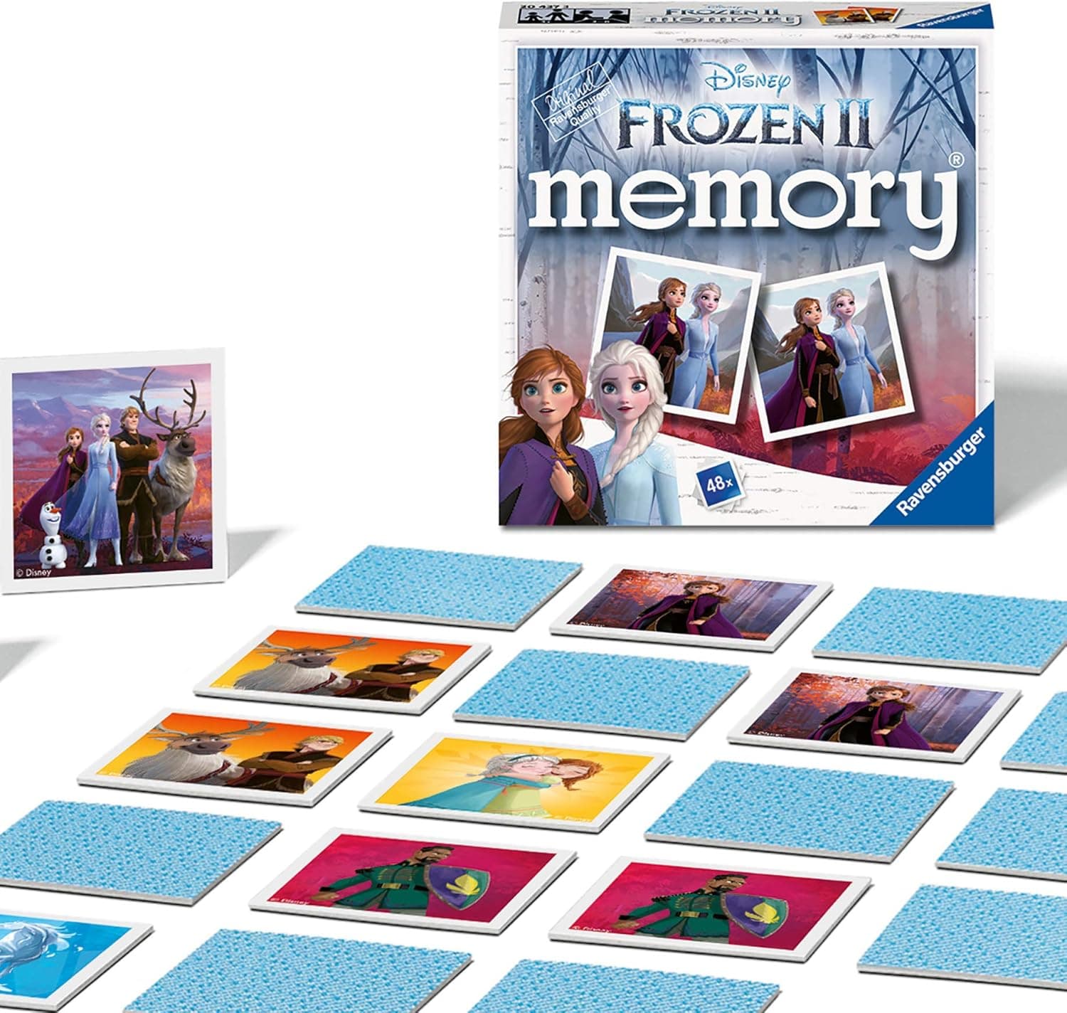 Ravensburger Disney Die Eiskönigin 2 Mini-Memory-Bilder, Schnapppaare, Spiel für Kinder ab 3 Jahren – Bild 1